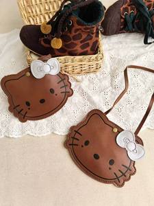 Venta al por mayor <span class=keywords><strong>de</strong></span> moda lindo Mini PU hecho <span class=keywords><strong>Croo</strong></span> Body Bag Animal forma marrón PU cuero Tie Cross Body Bag - Product Image 2