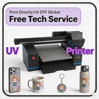 Direkt vom Hersteller 6090 UV-Flachbettdrucker A1-Format 60x90cm Hochproduktive UV-Drucklösung für Wiederverkäufer