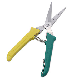 Tijeras de Podar de Acero Inoxidable con Mangos Amarillo-Verdes, Herramienta para Recoger y Entresacar Frutas de 10-20 mm - Product Image 1