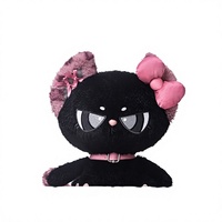 Peluche chat mignon, adorable poupée chaton, coussin câlin rembourré de coton PP - Cadeau d'anniversaire idéal pour unisexe