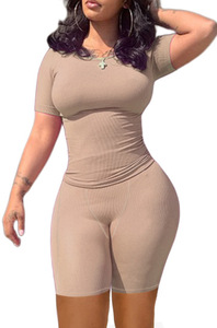 Maglietta personalizzata Top e Set corti <span class=keywords><strong>abbigliamento</strong></span> sportivo <span class=keywords><strong>abbigliamento</strong></span> da <span class=keywords><strong>donna</strong></span> <span class=keywords><strong>abbigliamento</strong></span> da allenamento 2 pezzi Set corto tuta da <span class=keywords><strong>donna</strong></span> Set da <span class=keywords><strong>donna</strong></span> - Product Image 3