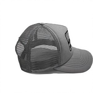 Casquette de camionneur en coton et mousse, fabriquée au Vietnam, avec broderie personnalisée, 5 panneaux, dos en maille structurée, vêtements d'extérieur pour adultes - Product Image 2