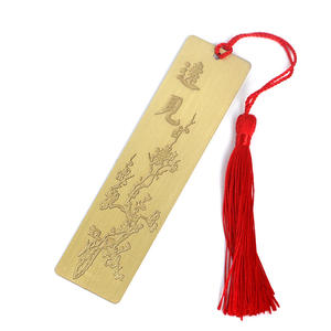 Segnalibri promozionali in ottone 3*12cm all'ingrosso segnalibri in metallo - Product Image 1