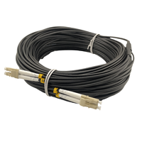 LC/UPC ke LC/UPC lapis baja dupleks Multimode OM4 3mm kabel serat untuk pusat Data, aplikasi saluran serat & Ethernet 10G
