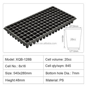 Barquettes de <span class=keywords><strong>semis</strong></span> en <span class=keywords><strong>polystyrène</strong></span> noir à prix avantageux, 128 cellules, pour la culture de <span class=keywords><strong>semis</strong></span> en pépinière, grandes et profondes, en vente - Product Image 2