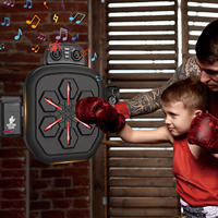 Machine de boxe intelligente à LED, équipement d'entraînement de boxe mural, machine de boxe musicale avec gants