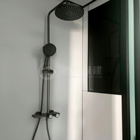 Maison mobile capsule élégante et simple, deux en un, préfabriquée, en aluminium, extensible, type conteneur, cabine Apple