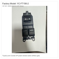 Interrupteur de lève-vitre électrique VIP Master pour Toyota Levin Corolla 84820-52410 avec rétroéclairage LED blanc