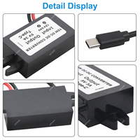 Convertisseur abaisseur de tension DC-DC 12-24V vers 5V 3A 15W USB-C Type-C pour adaptateur de chargeur de téléphone
