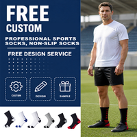 Chaussettes de football montantes robustes en tricot, antidérapantes, respirantes, à séchage rapide, en Spandex/Nylon/Coton, avec bout et talon renforcés