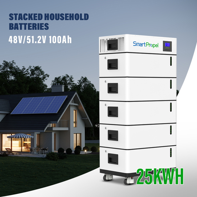 Stackable 51.2v 48v 500ah Lifepo4 Solar Battery 50kwh All in One 48v 5Kwh 10Kwh 20Kwh Home Energy Storage Battery