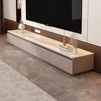 Console TV de luxe moderne pour salon, meuble bas pratique pour téléviseur et rangement quotidien avec application TV