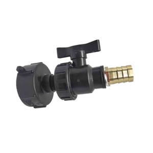Connecteur de robinet pour réservoir IBC S60X6 avec raccord Pogoda pour tuyau de vidange et robinet de jardin - Outil de jardin en laiton antirouille - Product Image 1