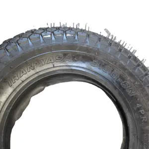 Wheelbarrow Wheel Inner Tube and Barrow Tyre 3.50 - 8 Rubber Innertube 3.50  x 8