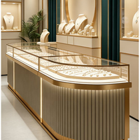 Meubles de présentation de bijoux pour l'aménagement intérieur, conception de salles d'exposition de bijoux, présentoirs