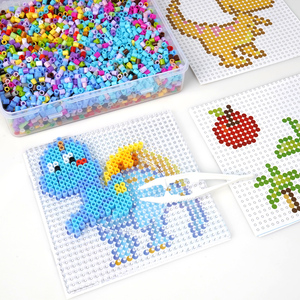 Usine <span class=keywords><strong>En</strong></span> Gros Artkal 5mm Fusible Perles Animal <span class=keywords><strong>Dinosaure</strong></span> Repassage Perles Kit avec Pegboard Ironging Papier et Pince À Épiler - Product Image 2