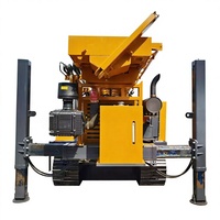 Foreuse pneumatique portable pour puits d'eau, moteur diesel 1000m, machine de forage pour roches dures, Asie du Sud-Est, Afrique, usage agricole