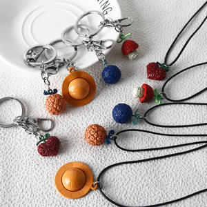 Venta caliente Metal 3D <span class=keywords><strong>Anime</strong></span> pieza única Luffy Zoro collar dibujos animados <span class=keywords><strong>Anime</strong></span> llavero - Product Image 3