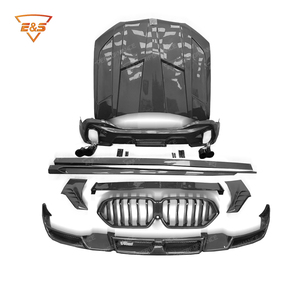 Kit Carrozzeria in Fibra di Carbonio Stile <span class=keywords><strong>LD</strong></span> per BMW X6 G06 X6M, Kit Paraurti Auto 2018-2023 - Product Image 2
