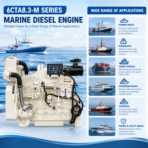 Motore Diesel Marino CUMS 6CTAA8.3-M260, 187 kW 254 CV 2134 Giri/min, 6 Cilindri Turbocompressi con Postrefrigerazione per Pescherecci - Product Image 2