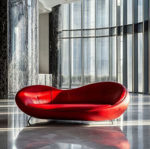 โซฟาเข้ามุมแบบไม่มีที่วางแขน ดีไซน์ล่าสุด สไตล์ยุโรป ผ้ากำมะหยี่หรูหรา ทันสมัย โค้งมน สำหรับห้องนั่งเล่น เหมาะสำหรับการเคลื่อนย้าย - Product Image 4