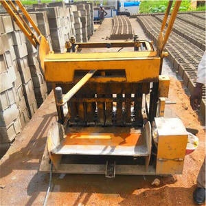 Hareketli blok makinesi manuel tuğla yapma makinesi fabrika fiyat QT40-3D dizel motor tuğla makinesi - Product Image 1