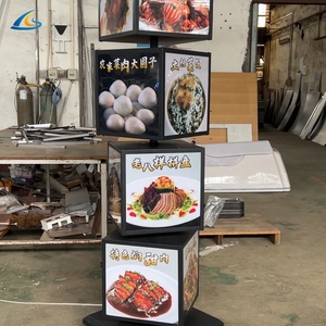Tienda <span class=keywords><strong>de</strong></span> <span class=keywords><strong>postres</strong></span> Tablero <span class=keywords><strong>de</strong></span> señal giratorio <span class=keywords><strong>de</strong></span> alto brillo Soporte <span class=keywords><strong>de</strong></span> piso Caja <span class=keywords><strong>de</strong></span> luz LED giratoria para nuevo menú Publicar publicidad - Product Image 5