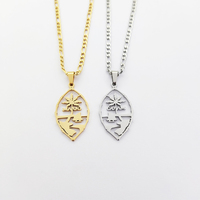 Guam Bijoux Colliers pour Femmes Island Guam Colliers Bijoux plaqués or 18K Collier Palm
