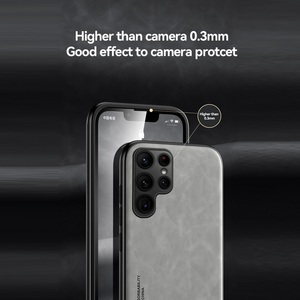 Étui en cuir de mouton magnétique pour Samsung Galaxy S22 Ultra S21 S20 FE Plus Note 20 A51 A71 A13 A73 S23 A52 <span class=keywords><strong>A53</strong></span> 5G housse souple - Product Image 5