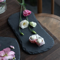 Assiette en ardoise 100% naturelle, sur mesure, durable, écologique, style campagnard, plateau de service alimentaire pour cuisine, hôtel, restaurant