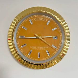 Orologio da Parete Decorativo per Casa, Marche di Lusso, Metallo e Vetro, al Quarzo, Design Francese, Regalo, Arte Moderna Creativa per <span class=keywords><strong>Soggiorno</strong></span>, Blu - Product Image 2