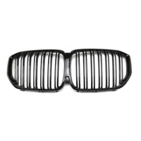 Grille de calandre centrale noire brillante à double lamelles 2019-ABS pour BMW X5/X6 G05