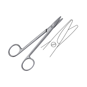 Tijeras de Corte de Alambre Manuales de Alta Calidad, Tijeras Quirúrgicas de Acero Inoxidable con Punta Cerrada, Uso Profesional en Hospitales - Product Image 1