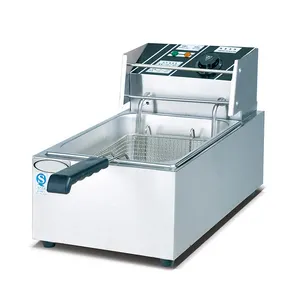 Commercial table Top Stainless Steel French Fries Gas Deep Fryer electric deep frying Potato Chip Machine fryer