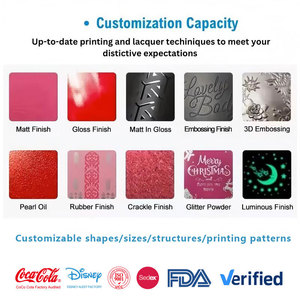 علبة معدنية مستطيلة بغطاء صالحة للطعام، مطبوعة على الجانبين، حاوية معدنية للحلوى والبسكويت والشوكولاتة وتغليف الهدايا - Product Image 3