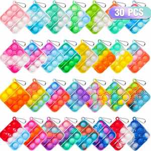 Custom <b>Fidget</b> Toy-Finger Bubble Pop Stress-Relief <b>Keychain</b> - Fun DIY Mochi Toy - Product Image 3