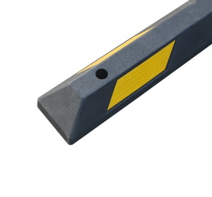 Bloc de guidage de roue de pneu de 2m pour voitures, camionnettes <span class=keywords><strong>et</strong></span> camions, protection pare-chocs, caoutchouc plastique, arrêt d'allée de parking - Product Image 4