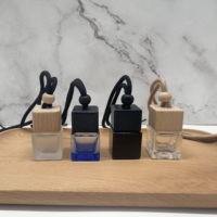 Flacon diffuseur de parfum pour voiture, vide, en verre carré, avec bouchon à vis, 5ml, 8ml, 10ml, luxe moderne, OEM/ODM, impression sérigraphique