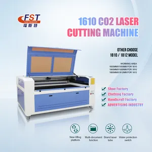 Máy Khắc Laser Co2 80W 1610 W 100W 150W Diện Tích Làm Việc Lớn 180 Máy Cắt Laser 1612