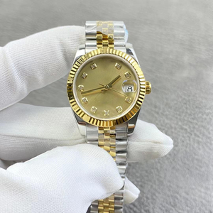 Reloj de oro unisex de alta calidad 2025 con diamantes y reloj de oro con reloj mecánico de calendario - Product Image 2