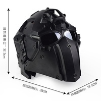 Action Union Mesh Foam Liner Multi-fonction Outdoor Safety Camouflage Modular Tactical Mask Full Face Helmet with Fan Deluxe