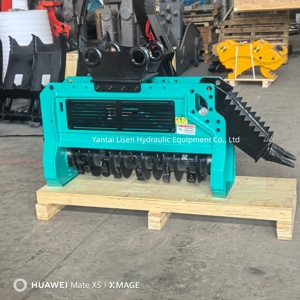 Broyeur forestier pour excavatrice, attache de déchiqueteuse pour vergers et vignobles, broyeur d'arbres <span class=keywords><strong>à</strong></span> changement rapide - Product Image 5
