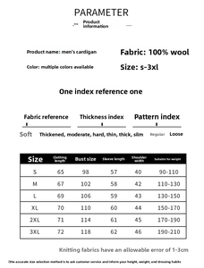 Maglione in pura lana di lusso classico da uomo 2025 100% misto <span class=keywords><strong>Cashmere</strong></span> Plus Size invernale maglieria termica con motivo Patchwork con stampa Logo - Product Image 6