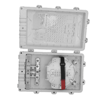Boîtier de distribution optique à 48 cœurs IP65 étanche en PC+ABS pour réseaux FTTx, installation murale ou sur poteau