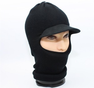 Gorro de Punto Personalizado al por Mayor con 3 Agujeros, Gorro Balaclava con Logotipo Personalizado - Product Image 2