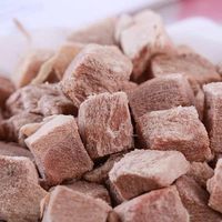 Friandises pour animaux de compagnie au canard lyophilisé, pack seau, ingrédient unique 100% viande de canard, bouchées riches en protéines, pour chiens et chats, vente en gros OEM