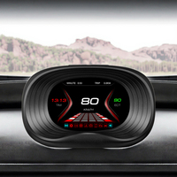 2025 versi terbaru mobil listrik HUD Head-Up P20 OBD2 kompatibel Digital Tachometer LCD dasbor OBD Gauge untuk truk