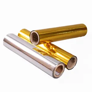 18 Mikron 22 Mikron 24 Mikron Gold und Silber Aluminium Metalli sierter BOPET-Thermofilm-Lamini erfilm