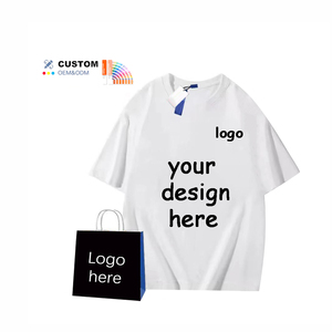 T-shirt unisexe de haute qualité en coton blanc à épaules tombantes t-shirt de sport personnalisé surdimensionné pour les élections vente en gros - Product Image 1