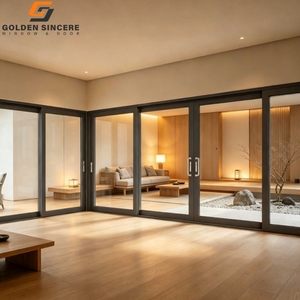 GS Aluminum Frame Double Tempered Glass <b>Sliding</b> Door for Balcony and <b>Indoor</b> Space Partition - Product Image 6